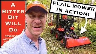 FLAIL MOWER BETTER THAN A BRUSH HOG? (watch and find out)