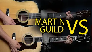 Martin D-28 vs Guild D-55 : Spruce/Rosewood Dread Icons 2019
