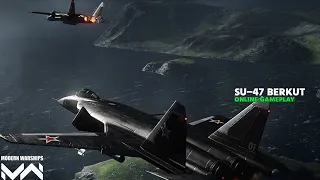 SU-47 BERKUT Full Epic Gameplay - Modern Warships Strike Fighter Online Gameplay Update