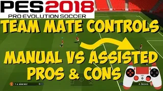 PES 2018 Team Mate Controls: Triggering Player Runs
