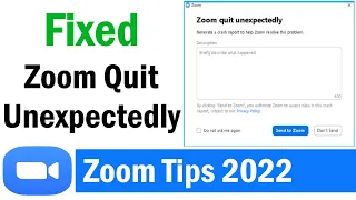 How to Fix Zoom Quit Unexpectedly on Windows 10, 11 | Fix Zoom Quit Unexpectedly When Share Screen