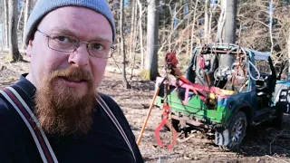 Bretter & Dielen mit der Motorsäge schneiden Dolmar ps-7910 mit Anbausägewerk Chainsaw milling Mill