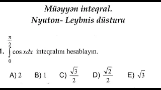 #Müəyyən inteqral. #Nyuton -Leybnis düsturu (Toplu 2)