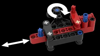 5 Ways to convert Linear Motion into One-Way Rotation | Lego Technic