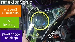 cara pasang biled Wst gen 2 di reflektor Sonic non leveling LEED HID MOTOR