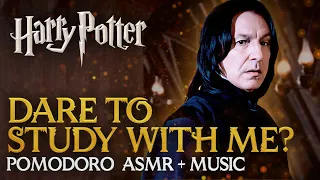 A DAY WITH SNAPE 📚🏰 6h Study Session | Harry Potter Pomodoro, Hogwarts ASMR Sounds Study Session