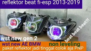 reflektor beat 2013-2019 wst new non leveling sinar otomotif