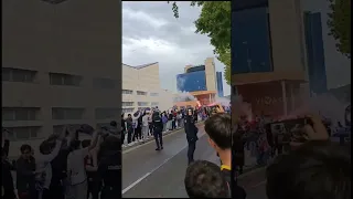 ¡¡¡Recibimiento de la afición al Real Zaragoza!!!