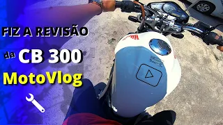 Fiz a revisão da cb 300 | Resolvendo coisas do dia a dia com a cb300 Motovlog