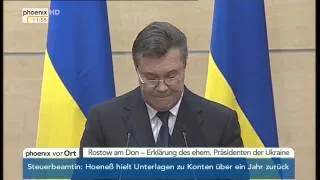 Ukraine: Erklärung von Wiktor Janukowitsch am 11.03.2014