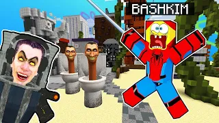 SKIBIDI TOILET VS SPIDERMAN BASHKIM 😱 In Minecraft!