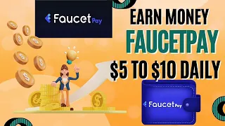 Earn money online from home using faucetpay #earnmoneyonline  #earnfromhome