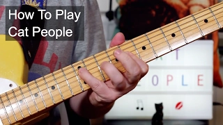'Cat People' David Bowie Stevie Ray Vaughan Guitar Lesson