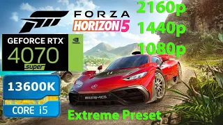 Forza Horizon 5 | RTX 4070 Super | i5 13600K | Benchmark in 4k 1440p and 1080p