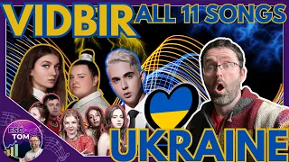 🇺🇦 Vidbir 2024 ALL 11 Songs REACTION & ANALYSIS | Ukraine | Eurovision 2024 🇺🇦