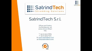 HDPE drums shredding by 2 shaft shredder K 25 HP | SatrindTech Srl