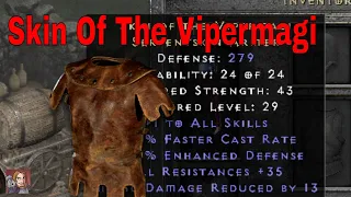 D2R Unique Items - Skin Of The Vipermagi (Serpentskin Armor)