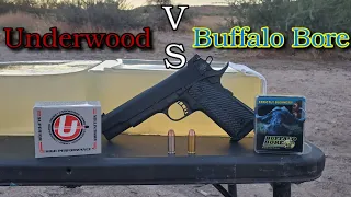 10mm Underwood VS Buffalo Bore in Ballistics Gel