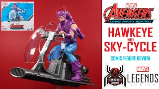 Marvel Legends HAWKEYE with SKY-CYCLE Avengers Beyond Earth's Mightiest 60th Anniv Figure Review
