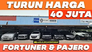 TURUN HARGA 40 JUTA MOBIL BEKAS DIESEL PAJERO FORTUNER MURAH SHOWROOM KING GALLERY KEMAYORAN JAKARTA