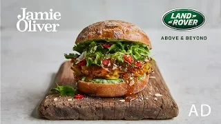 Veggie Bhaji Burger | Jamie Oliver & Range Rover Evoque | AD