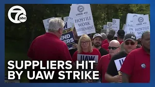 Auto suppliers begin taking a hit from the UAW strike