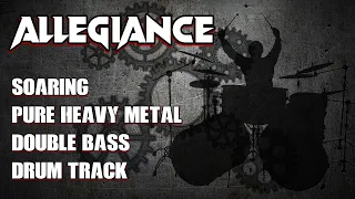 Allegiance - Soaring Pure Heavy Metal Double Bass Drum Track, 140 BPM