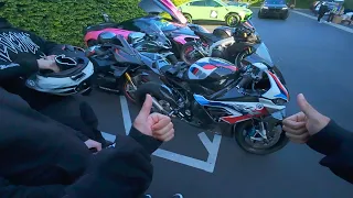 Superbikes Crash Supercar Meet