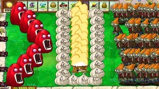 Plants vs Zombies Hack - Gatling Pea Fire Vs Giant Tall-nut vs 999 Zombies