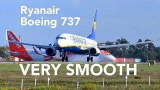 (4K) Ryanair VERY SMOOTH Landing  |  RARE Sighting  |  Boeing 737  |  #swiss001landing