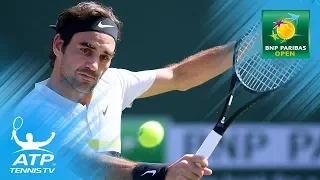 Roger Federer hits audacious drop shot winner! | Indian Wells 2018