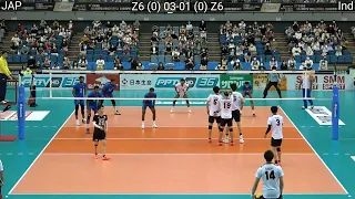 Volleyball : Japan - India amazing FULL Match