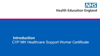 Healthcare Support Worker Certificate -  CYP Mental Health Inpatient Services: Janine Morton