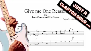 Eric Clapton - Give me One Reason solo TAB - blues guitar solo tabs (Guitar Pro)