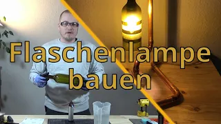 Ich baue eine Lampe aus einer Flasche und Kupferrohr