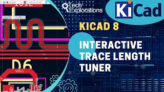 KiCad 8: PCB editor interactive length tuner