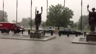 RAW VIDEO: Thunderstorm moves through Kansas City metro area