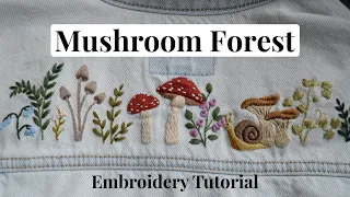 Mushroom Forest - Embroidery Tutorial