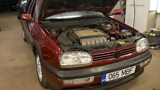 VOLKSWAGEN GOLF 2.8L VR6 mk3. Из двух в один. Бюджет 1000 eur. В своём возрасте очень даже бодрый.