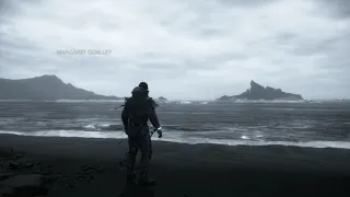 Death Stranding - Grey Beach Ambiance (white noise, reverse waves, eerie)