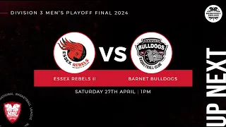 Division Three Playoff Final:  Essex Rebels II v Barnet Bulldogs - 27.04.24