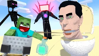 Monster School: Help Boss Skibidi Toilet - Minecraft Animation