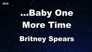..Baby One More Time - Britney Spears Karaoke 【No Guide Melody】 Instrumental