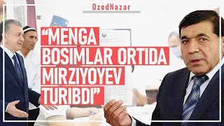 OzodNazar: Xidirnazar Allaqulov: Menga bosimlar ortida Mirziyoyev turibdi