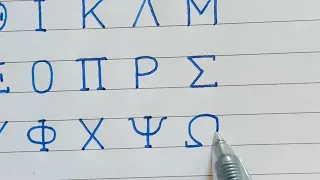 How to write Greek Capital letters | Beautiful & neat alphabet handwriting