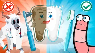 Don't be Afraid of the DENTIST Herman the Worm | Healthy Habits Songs For Kids