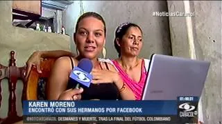 Gracias a Facebook, cartagenera encuentra a sus hermanos 17 años después - 22 de Mayo de 2014