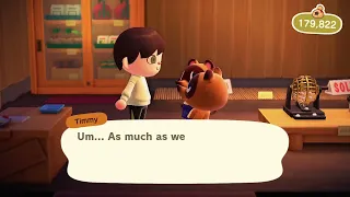 What happens if u stay in Nook's Cranny after closing hours? [ANIMAL CROSSING NEW HORIZONS]