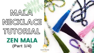 How to make Zen Mala Beaded Necklace Tutorial