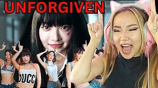 IM'A VILLIAN! 😈 LE SSERAFIM (르세라핌) 'UNFORGIVEN' (feat. Nile Rodgers)' OFFICIAL M/V | REACTION